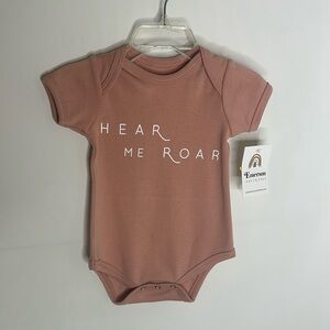 Emerson & Friends Baby Girl Hear me Roar onesie size 
0-3 NWT